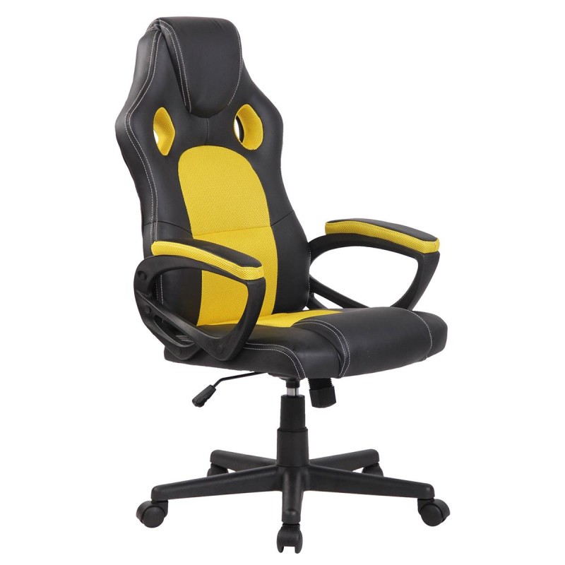 Sedia Gaming LAS VEGAS, Design sportivo, Pelle e Tessuto, vari colori